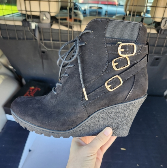 Wedge boots black - Picture 2 of 6